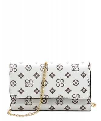 Monogrammed Clutch Wallet Cell Phone Purse CS061 IVORYTAN